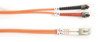 Black Box Connect OM1 62.5/125 Multimode Fiber Optic Patch Cable - OFNR PVC FO625-010M-STLC