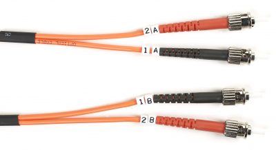 Black Box Connect OM1 62.5/125 Multimode Fiber Optic Patch Cable - OFNR PVC FO625-010M-STST