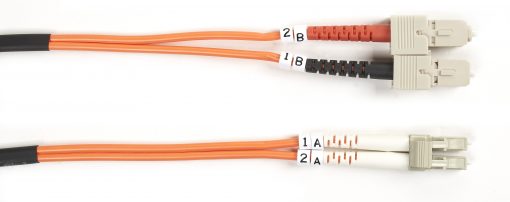 Black Box Connect OM1 62.5/125 Multimode Fiber Optic Patch Cable - OFNR PVC FO625-003M-SCLC