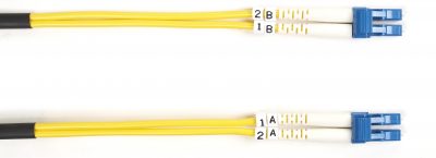 Black Box Connect OS2 9/125 Singlemode Fiber Optic Patch Cable - OFNR PVC FOSM-020M-LCLC