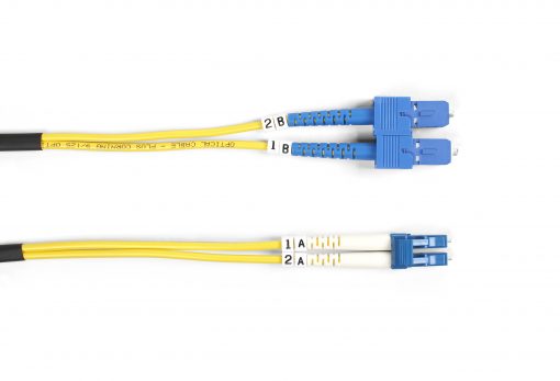 Black Box Connect OS2 9/125 Singlemode Fiber Optic Patch Cable - OFNR PVC FOSM-003M-SCLC