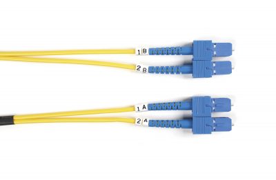 Black Box Connect OS2 9/125 Singlemode Fiber Optic Patch Cable - OFNR PVC FOSM-010M-SCSC