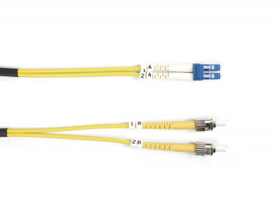 Black Box Connect OS2 9/125 Singlemode Fiber Optic Patch Cable - OFNR PVC FOSM-010M-STLC