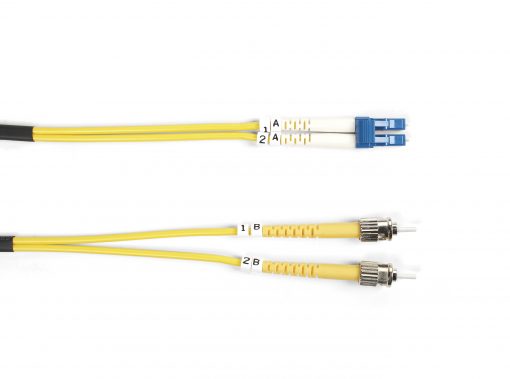 Black Box Connect OS2 9/125 Singlemode Fiber Optic Patch Cable - OFNR PVC FOSM-005M-STLC