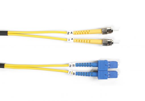 Black Box Connect OS2 9/125 Singlemode Fiber Optic Patch Cable - OFNR PVC FOSM-005M-STSC