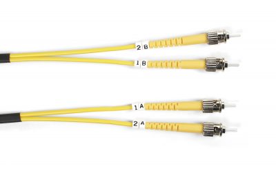 Black Box Connect OS2 9/125 Singlemode Fiber Optic Patch Cable - OFNR PVC FOSM-005M-STST