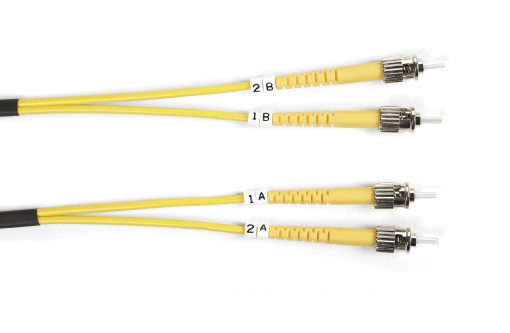 Black Box Connect OS2 9/125 Singlemode Fiber Optic Patch Cable - OFNR PVC FOSM-005M-STST