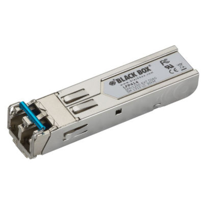 Black Box LFP410 Series Gigabit (1.25-Gbps) Extreme Temperature SFP with Extended Diagnostics - (1) 1.25-Gbps Singlemode Fiber, 1310nm, 40km, LC LFP414