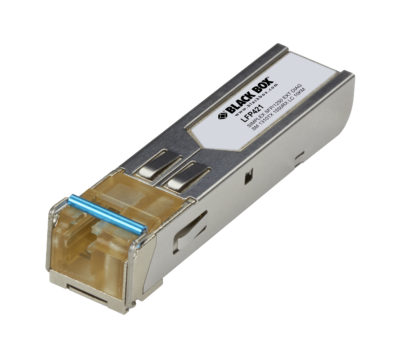Black Box LFP410 Series Gigabit (1.25-Gbps) Extreme Temperature SFP with Extended Diagnostics - (1) 1.25-Gbps Singlemode Simplex Fiber, 1310/1550nm, 10km, LC LFP421