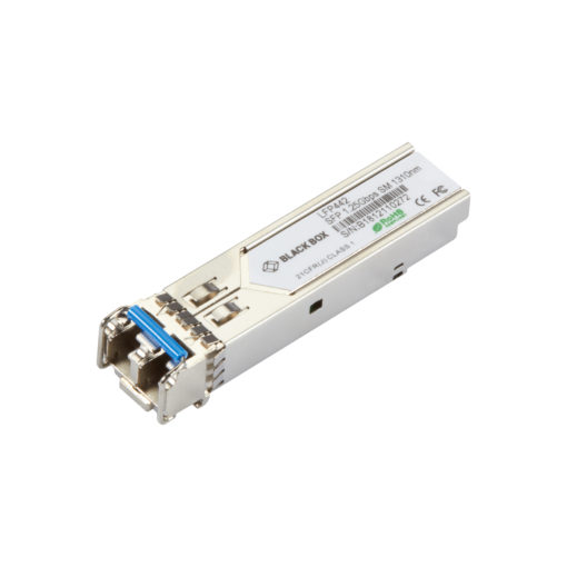 Black Box LFP440 Series Gigabit (1.25-Gbps) SFP - (1) 1.25-Gbps Singlemode Fiber, 1310nm, 20km, LC LFP442
