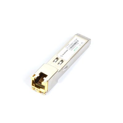 Black Box LFP440 Series Gigabit (1.25-Gbps) SFP - (1) 10/100/1000-Mbps Copper RJ45, 100m, SGMII, 100m LFP443