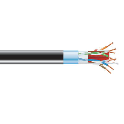 Black Box CAT6A 650-MHz Solid Ethernet Bulk Cable - Shielded (F/UTP), CMP Plenum, Black, 1000-ft. (304.8-m) Spool C6ABC51S-BK-1000