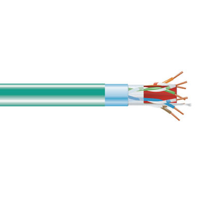 Black Box CAT6A 650-MHz Solid Ethernet Bulk Cable - Shielded (F/UTP), CMP Plenum, Green, 1000-ft. (304.8-m) Spool C6ABC51S-GN-1000