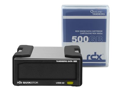 Tandberg Data RDX QuikStor External Drive Kit - 500GB USB3+ 8863-RDX