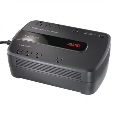 APC Back-UPS - 120V, 650VA, 390-Watt, 8-Outlet BE650G1