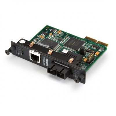 Black Box HDMCS II Fast Ethernet (100-Mbps) Managed Media Converter - 100-Mbps Copper to 100-Mbps Multimode Fiber, 1300nm, 2km LMC5023C-R3