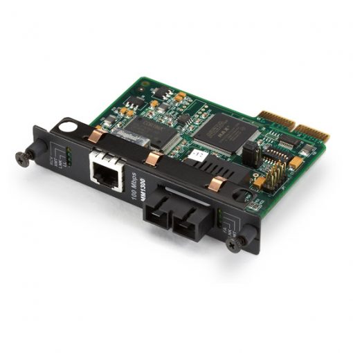 Black Box HDMCS II Fast Ethernet (100-Mbps) Managed Media Converter - 100-Mbps Copper to 100-Mbps Multimode Fiber, 1300nm, 2km LMC5023C-R3