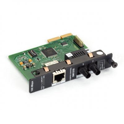 Black Box HDMCS II Fast Ethernet (100-Mbps) Managed Media Converter Layer 1 - 100-Mbps Copper to 100-Mbps Singlemode Plus, 1310nm, 40km, ST LMC5026C-R3