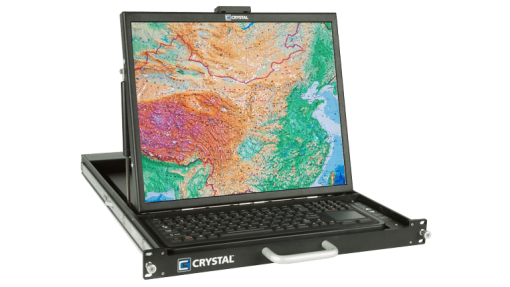CRYSTAL GROUP RD1119 RUGGED 1U 19” DISPLAY