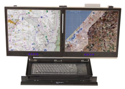 CRYSTAL GROUP RD2217 RUGGED RACKMOUNT DUAL 17″ DISPLAY
