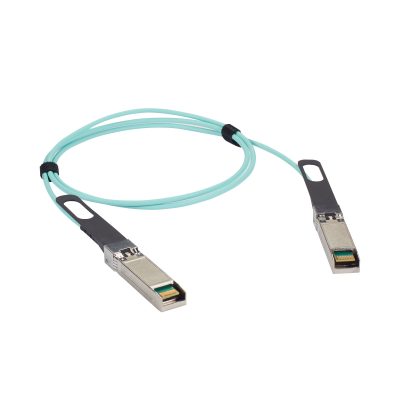 Black Box SFP+ 10-Gbps Active Optical Cable (AOC) - Cisco SFP-10G-AOC10M Compatible, Aqua, 10-m (32.8-ft.) SFP-10G-AOC10M-BB