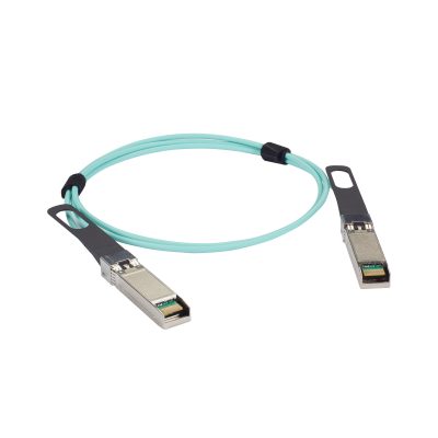 Black Box SFP28 25-Gbps Active Optical Cable (AOC) - Cisco SFP-25G-AOC5M Compatible, Aqua, 5-m (16.4-ft.) SFP-25G-AOC5M-BB