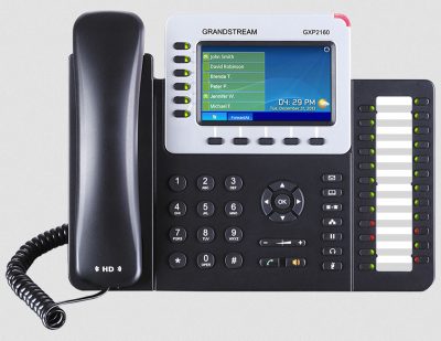 Grandstream GXP2160 Phone - 6 Lines, 6 SIP Accounts, PoE + GigE, Color. 1 year warranty