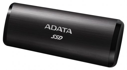 ADATA SE760 256GB USB 3.1 Type-C Portable External SSD Hard Drive - Black ASE760-256GU32G2-CBK