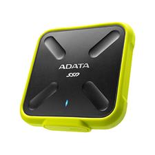 Adata SD700 1TB USB 3.1 Portable External Rugged SSD Hard Drive - Yellow ASD700-1TU31-CYL