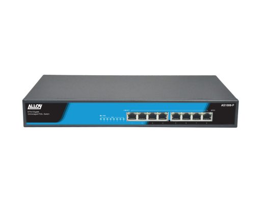 ALLOY AS2008-P 8 Port Unmanaged Fast Ethernet 802.3at PoE Switch