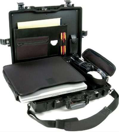 Pelican 1495 Laptop Case with laptop Sleeve & Lid organiser Black. Fits up to 17