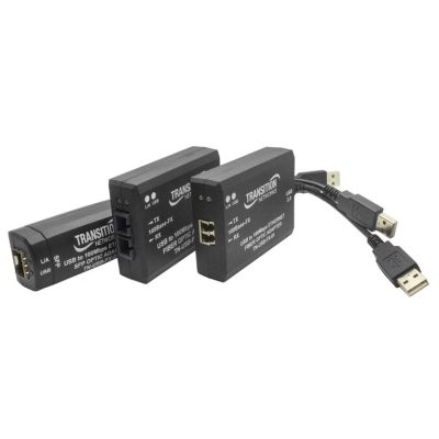 LANTRONIX Scorpion-USB™ 2.0 to Fast Ethernet Fiber Adapter TN-USB Series