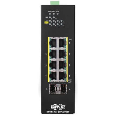NGI-S08C2POE8 8-Port Lite Managed Industrial Gigabit Ethernet Switch