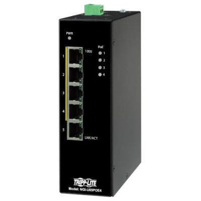 NGI-U05POE4 5-Port Unmanaged Industrial Gigabit Ethernet Switch
