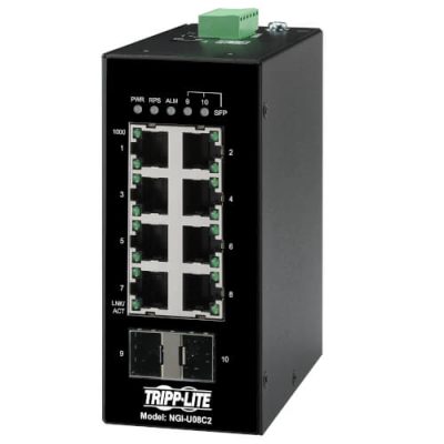 NGI-U08C2 8-Port Unmanaged Industrial Gigabit Ethernet Switch