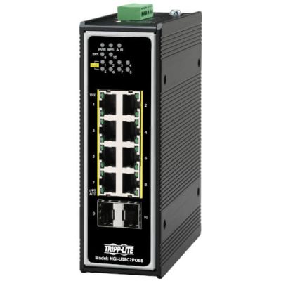 NGI-U08C2POE8 8-Port Unmanaged Industrial Gigabit Ethernet Switch