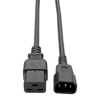 Power Cord, C19 to C14 - Heavy-Duty, 15A, 250V, 14 AWG, 6 ft. (1.83 m)