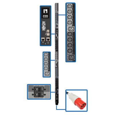 PDU3XEVSR6G63B 28.8kW 220-240V 3PH Switched PDU