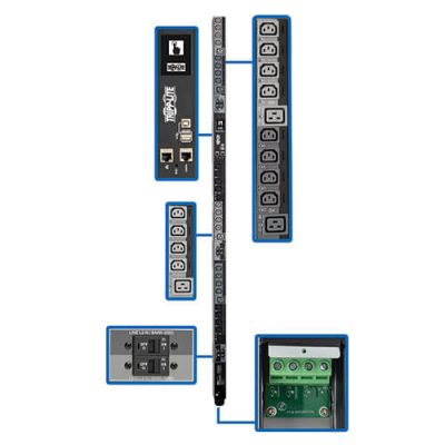 PDU3XEVSRHWB 28.8kW 220-240V 3PH Switched PDU