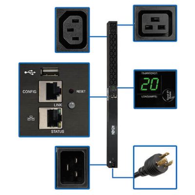 PDUMNV20HV2LX 3.7kW Single-Phase 208/230V Monitored PDU