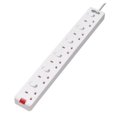 PS6B35W 6-Outlet Power Strip - British BS1363A Outlets