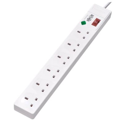 TLP6B18 6-Outlet Surge Protector - British BS1363A Outlets