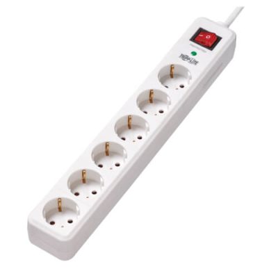 TLP6G18 6-Outlet Surge Protector - German Type F Schuko Outlets