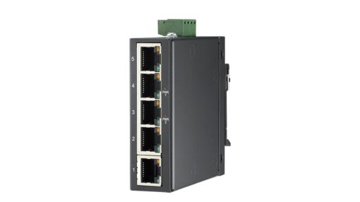 Advantech BB-ESW105-A 5FE Slim-type Unmanaged Industrial Ethernet Switch with Low VAC Power Input