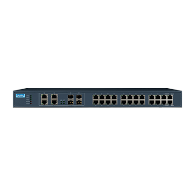 Advantech EKI-2428G-4CI 24GE+4G Combo Unmanaged Ethernet Switch, 19