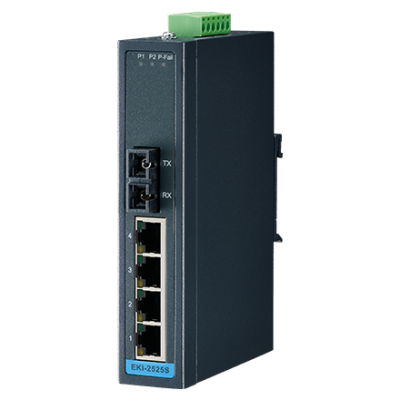 Advantech EKI-2525M 4FE+1FE SC Multi-mode Unmanaged Ethernet Switch