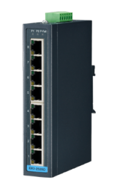 Advantech EKI-2528DI 8FE Unmanaged Ethernet Switch, -40~75℃