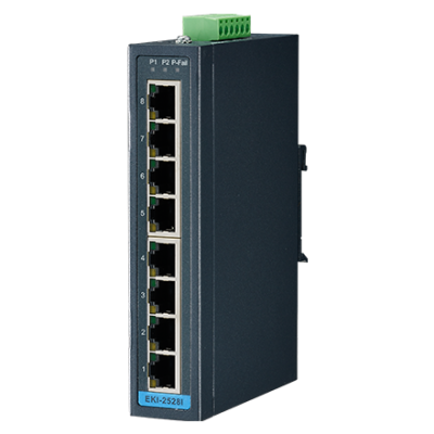 Advantech EKI-2528I 8FE Unmanaged Ethernet Switch -40~75℃