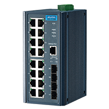 Advantech EKI-2720G 16+4G Port Full Gigabit Unmanaged Ethernet Switch, 12~48VDC