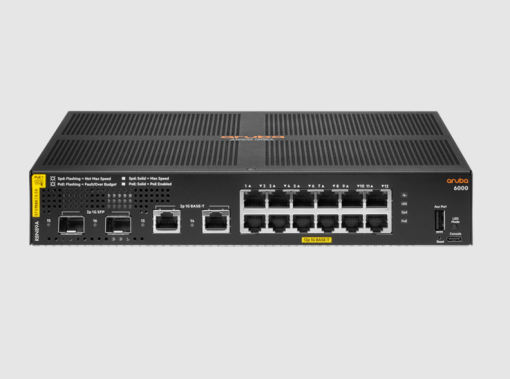 Aruba 6000 12G Class4 PoE 2G/2SFP 139W Switch